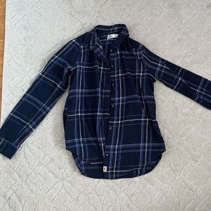 Hollister Plaid Blue Button Down Shirt 💙